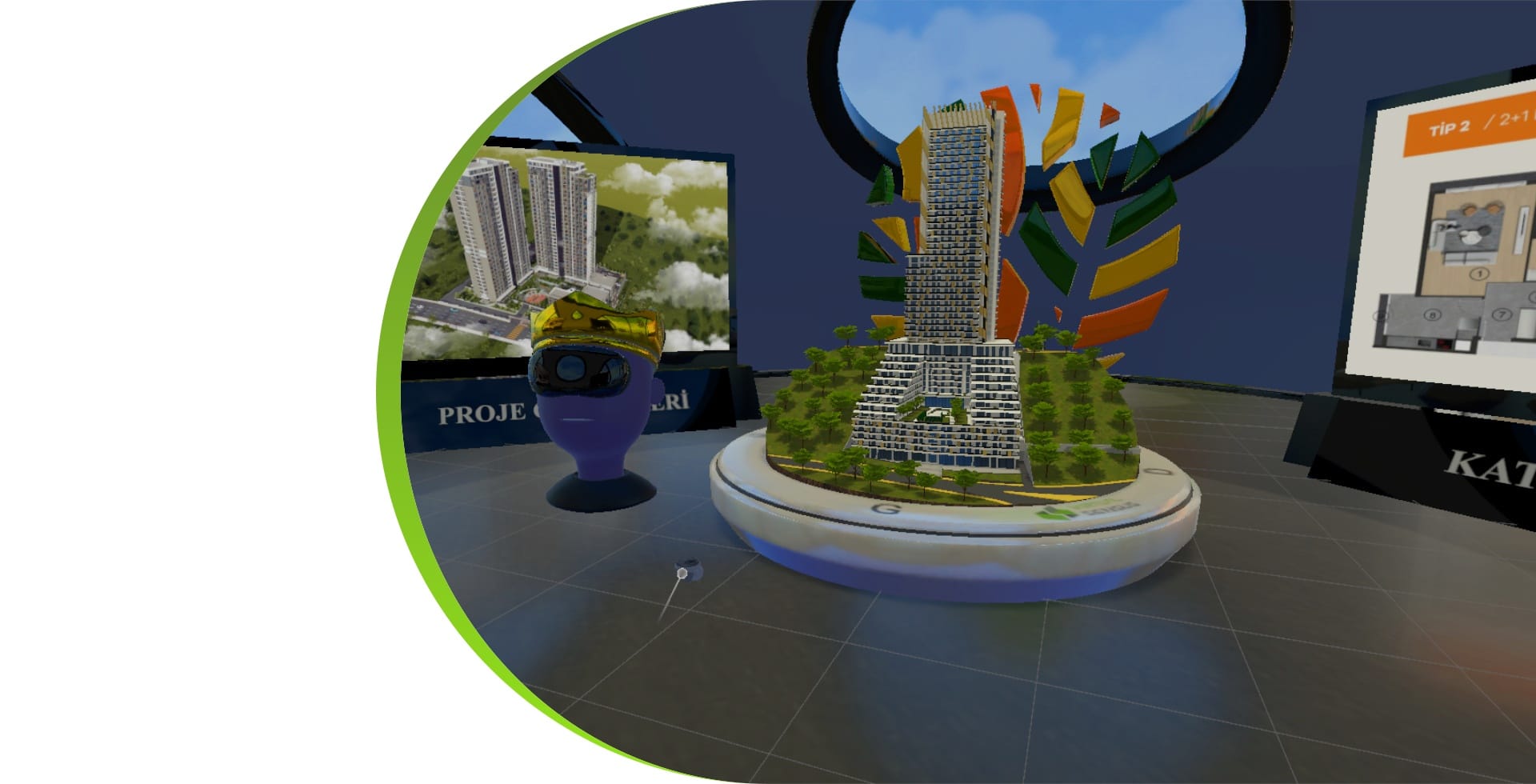 01-virtual-reality-demo-project-building-VR-model-front-view